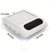 608 Nail Dust Collector - Powerful 80W Suction for Salon Desktop