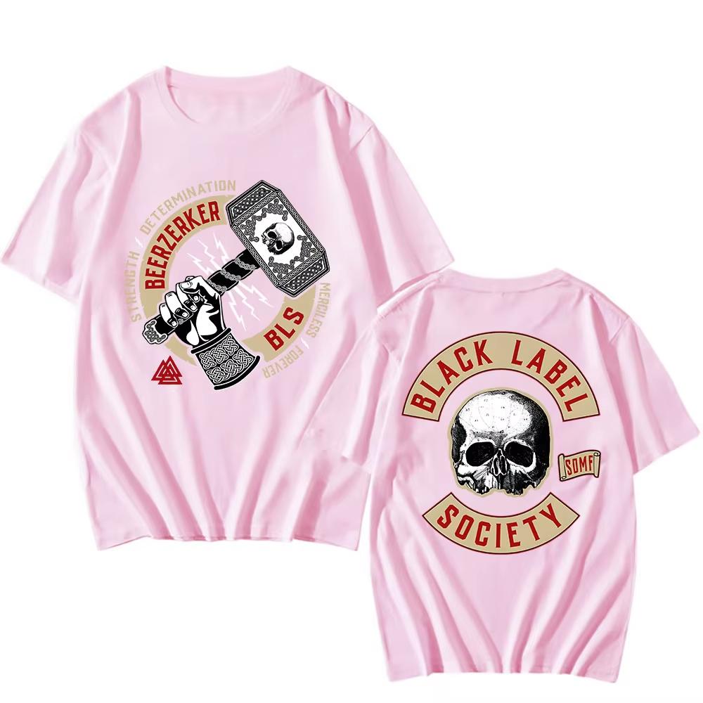 Black Label Society Beerzerker Tee Cotton Short Sleeve Fashion Male Tshirt Unisex Streetwear Heavy Mental Hip Hop Men T Shirts