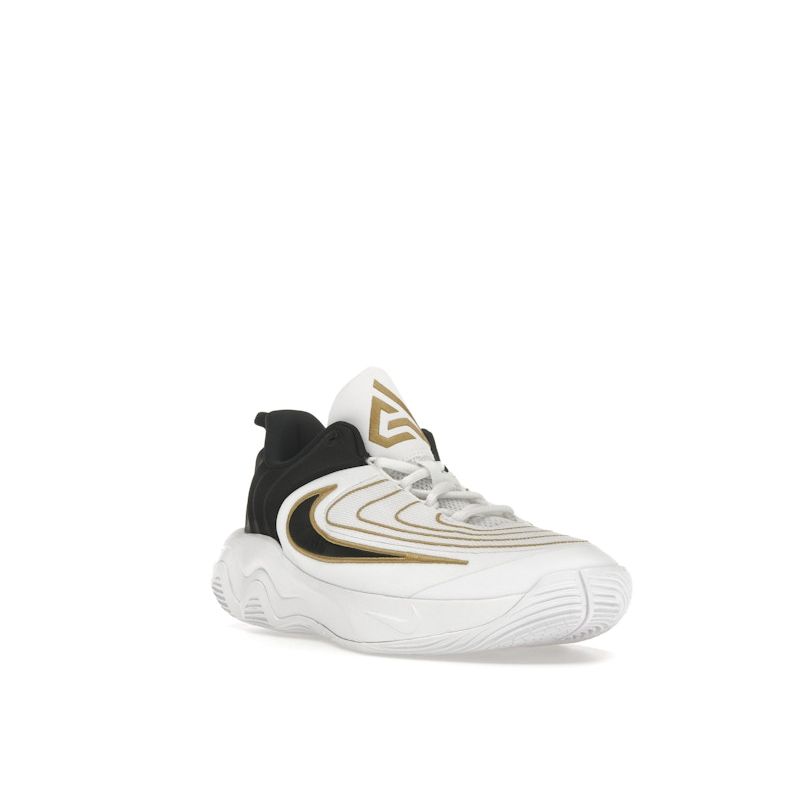 Nike Giannis Immortality 4 GS Championship Kids Sneakers White Metallic-Gold Black FZ6734-100