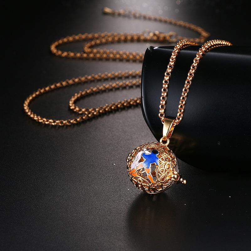 Neue Aromatherapie Ätherisches Öl Diffusor Halskette Schmuck Quadratisch Hohl Parfüm Medaillon 16MM Musik Kugel Damen Anhänger Zubehör
