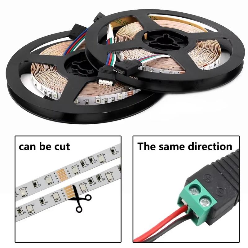 Waterproof LED Strip 12V RGB Strip Light 1M 2M 3M 4M Flexible Tape Lamp 2835 TV Backlight Light Ribbon Lamp For Room Decoration