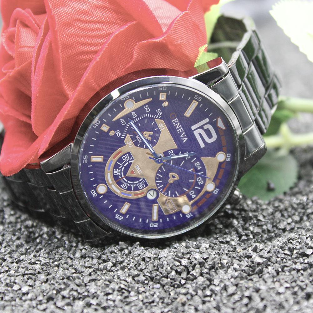 2pcs Set Natural Stone Bracelet Bracelet Pandora Watch Mechanical Men Business Gold Digital Simple Student for Classmate Gift