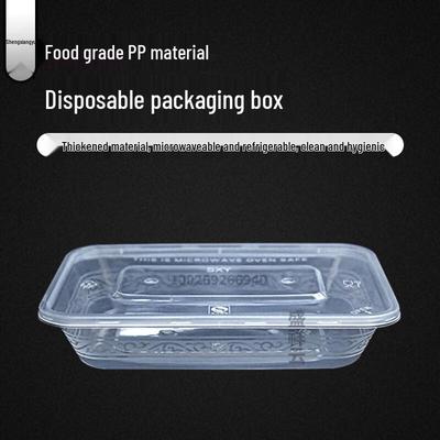 Disposable Rectangular Food Containers with Lids