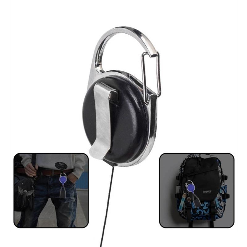 Indragbar Tändarhållare Nyckelring Bärbar Silikon Tändarrem Tändarhölje Enkel Klämma Rökningstillbehör