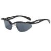 European and American Rimless Y2K Personality Advanced Sense Millennial Punk Sunglasses Men and Women Tide Internet Celebrity Outdoor Cycling Glasses