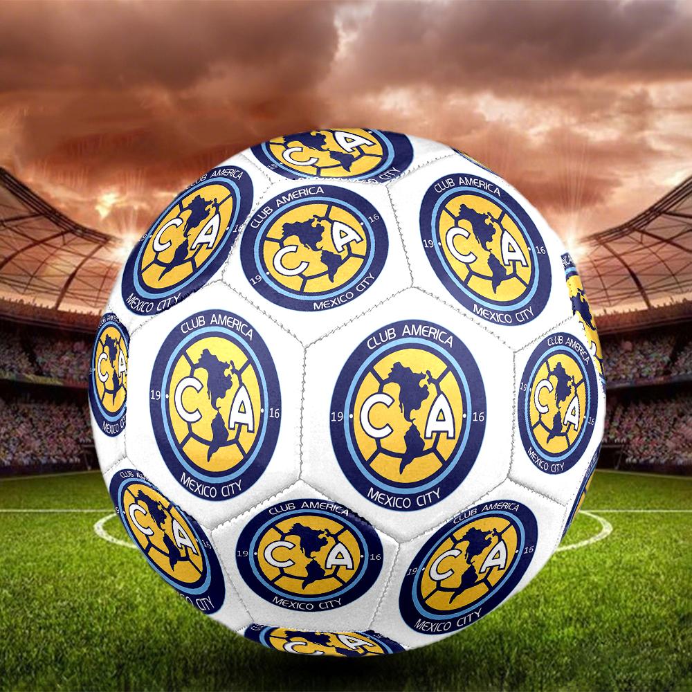Club America Soccer Ball, colorful, suitable for all ages, machine-stitched, PVC material, competition grade, durable and high bounce