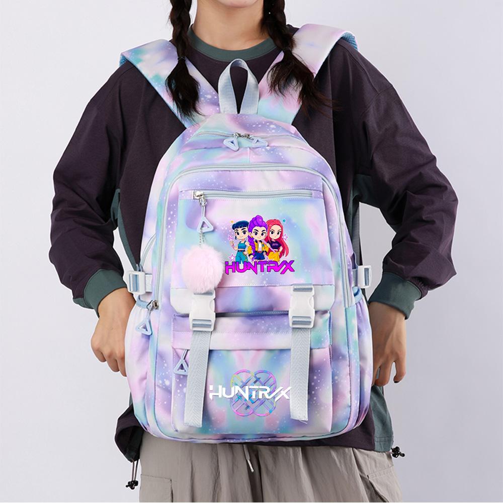 Cartoon Demon Hunters Printed Backpack Schoolbag for Teenager Student Girl Boy Bookbag Large Capacity Waterproof Travel Bag Mochila