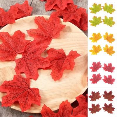 Artificial Autumn Fall Leaf Maple Photo Props Home Wedding Party Decoration