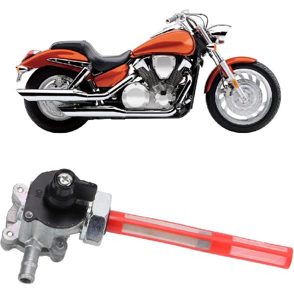 Fuel Petcock Valve Direct OE Replacement 16950-MEM-674, Motorcycle Fuel Valve Petcock Compatible with Honda VTX1300C/R/T/S 2004-2009