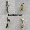 5Pcs Fly Fishing Swimbait Rotating Sequins Lures Insect Flies Fly Fishing Lures with Fish Hook Fishing Accessories