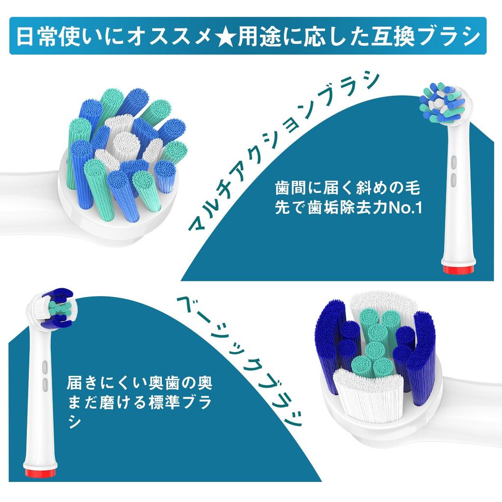 Improved Dealswin Electric Toothbrush Replacement Brush Compatible with Braun and Electric Plaque Compatible for Home Set [2025 Model] Set, Oral-B