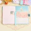 Cultural Creative Hand-painted Oil Painting Diary with Magnetic Closure and Colorful Pages - Student Notebook