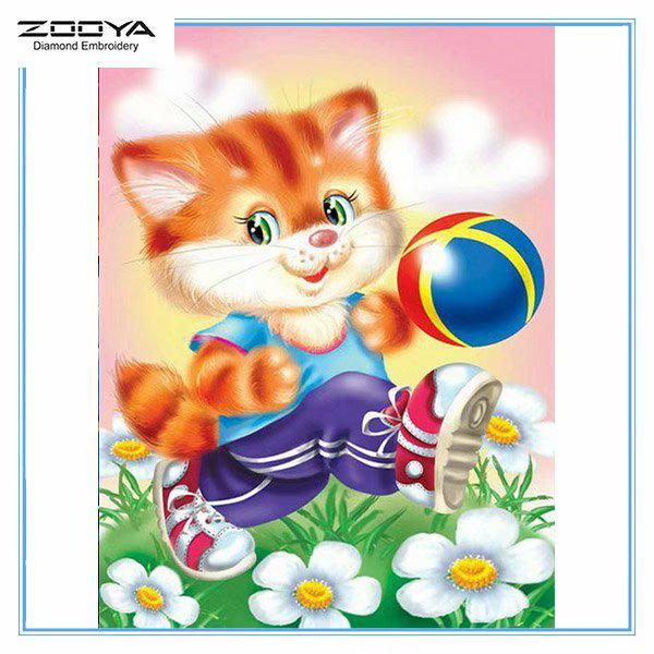 

ZOOYA DIY 3D Алмазная вышивка крестиком домашний декор кошка