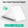 Thermal Printer Paper 8.5x11 Inch, 100 Sheets US Letter Size Foldable Paper, Long-Term Archival Quality, Compatible with CamScanner P1 Pro Printer,