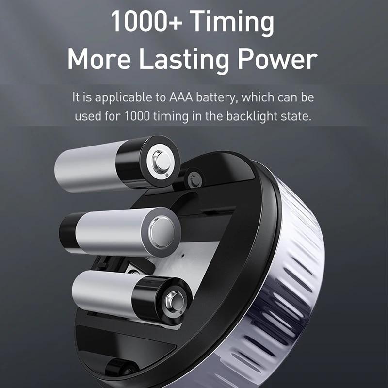 Digital Countdown Timer with Silent Alarm and Magnetic Back for Kitchen Beauty Exercise