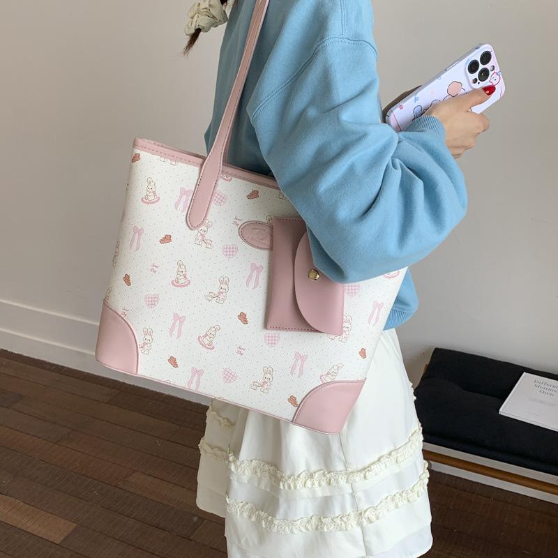 Large Capacity Underarm Bag Women's New Shoulder Handbag High-end Printed Commuter Tote Bag