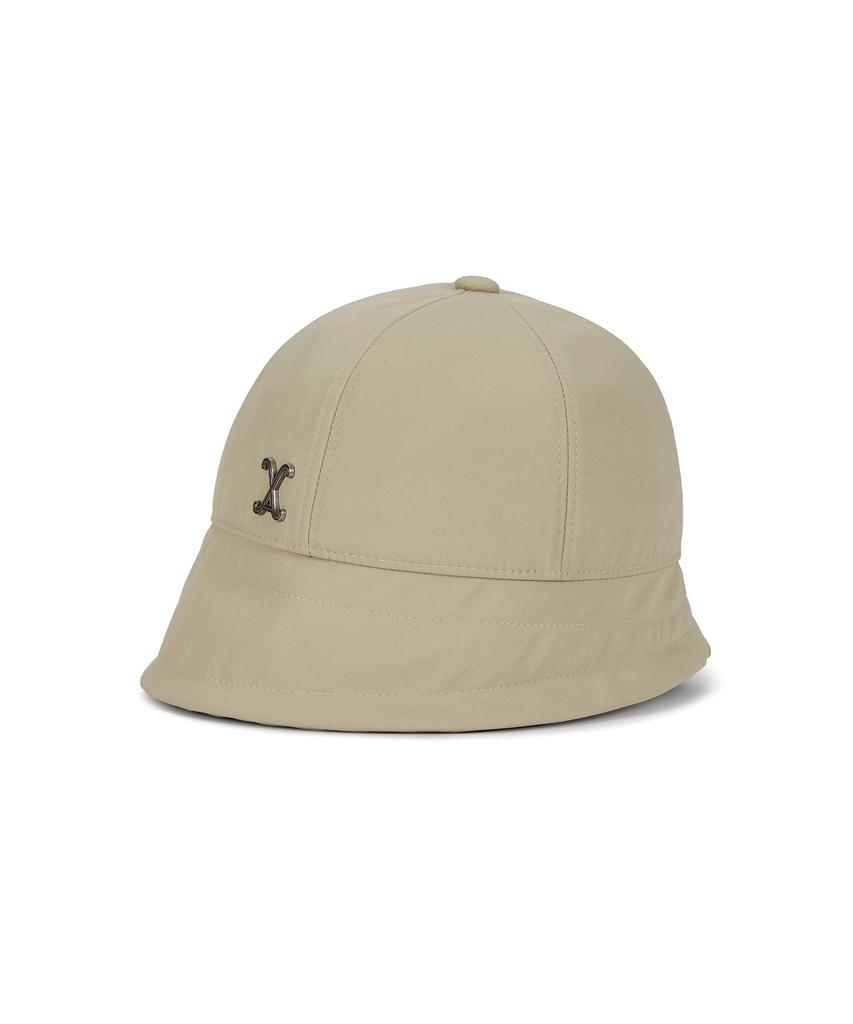 Bajal Va Curved Studded Nylon Bonnet Hat Beige