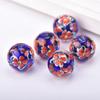 2 buc 20mm Margele Rotunde Mari Handmade Floare Lampwork Sticlă Margele Libere pentru Accesorii de Fabricare Bijuterii DIY Artizanat Descoperiri