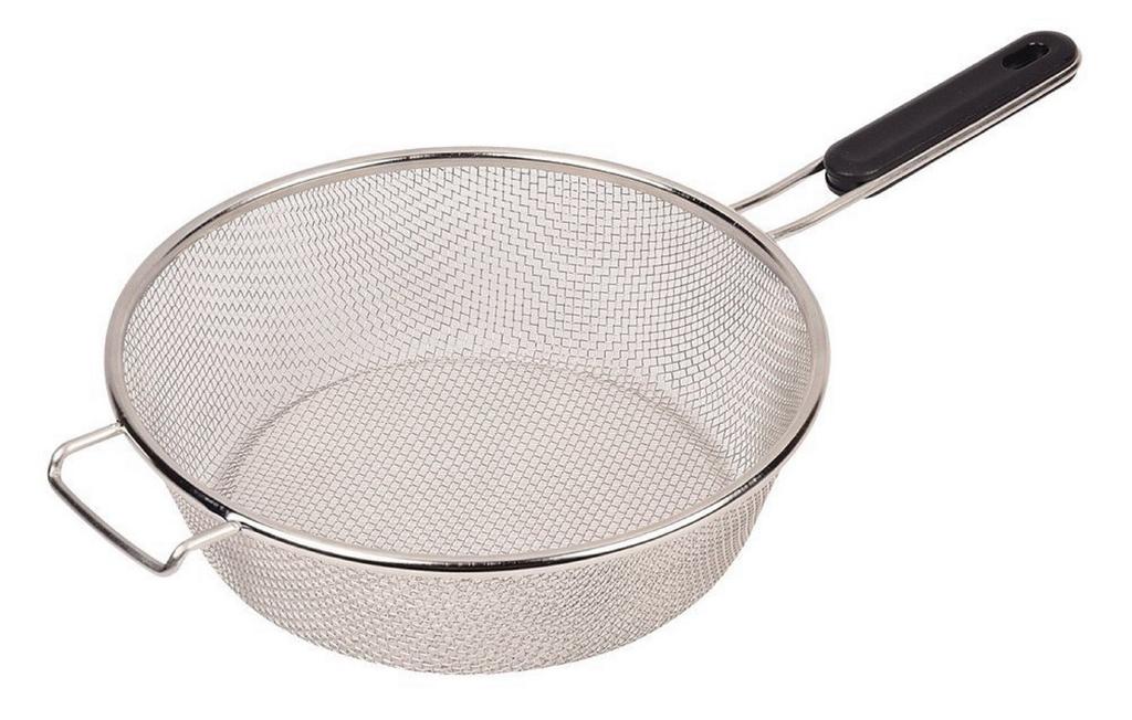 Pearl Metal Semolina Frying Pan Strainer, 2628cm compatible, Silver HB-865