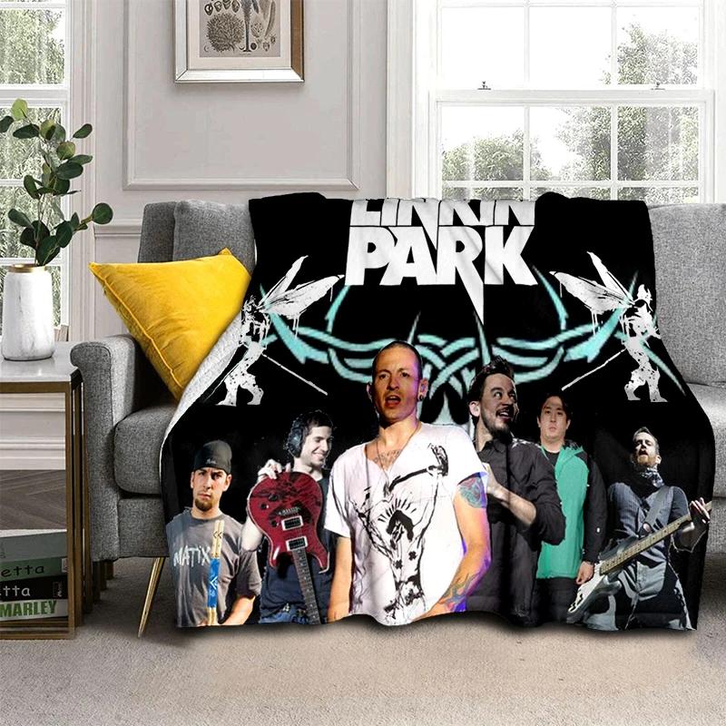 HOT L-Linkin Park Rock Band Classic Soft Plush Blanket,Flannel Throw Blanket for Living Room Bedroom Picnic Bed Sofa Cover