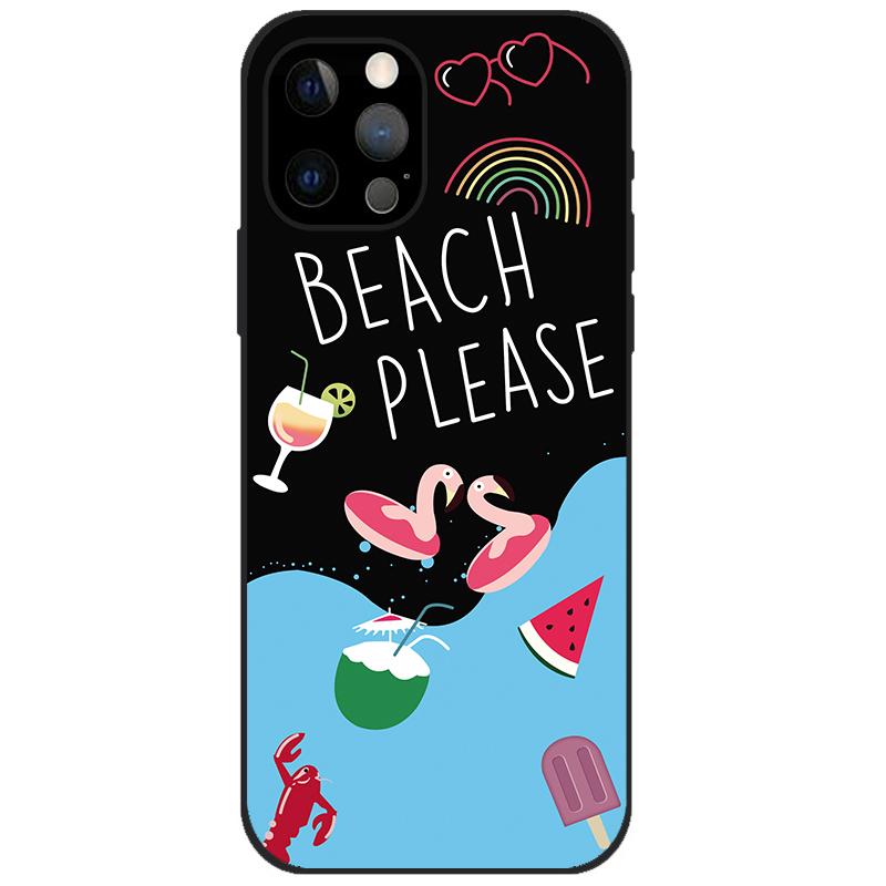 For iPhone 12 Pro Case iPhone12 Pro Bumper Silicon TPU Soft Phone Cover For iPhone 12 Pro Max / 12 Mini Case Cartoon Funda 12Pro