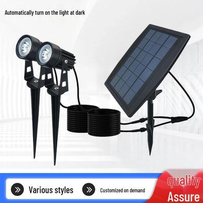 Duale Solar-LED-Rasenstrahler mit Lichtsteuerung für Außengärten