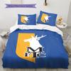 Biancheria da letto con motivo Mansfield Town FC Decorazione per la casa Regalo di compleanno (1 * copripiumino + 2 * federa, senza nucleo)