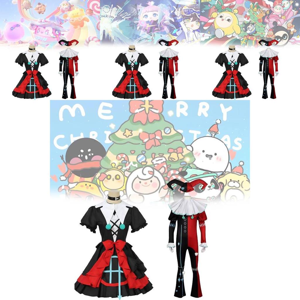 Adorable Eggy Party Cosplay Costume Set For Kids With Unique Stella And Clown Themes