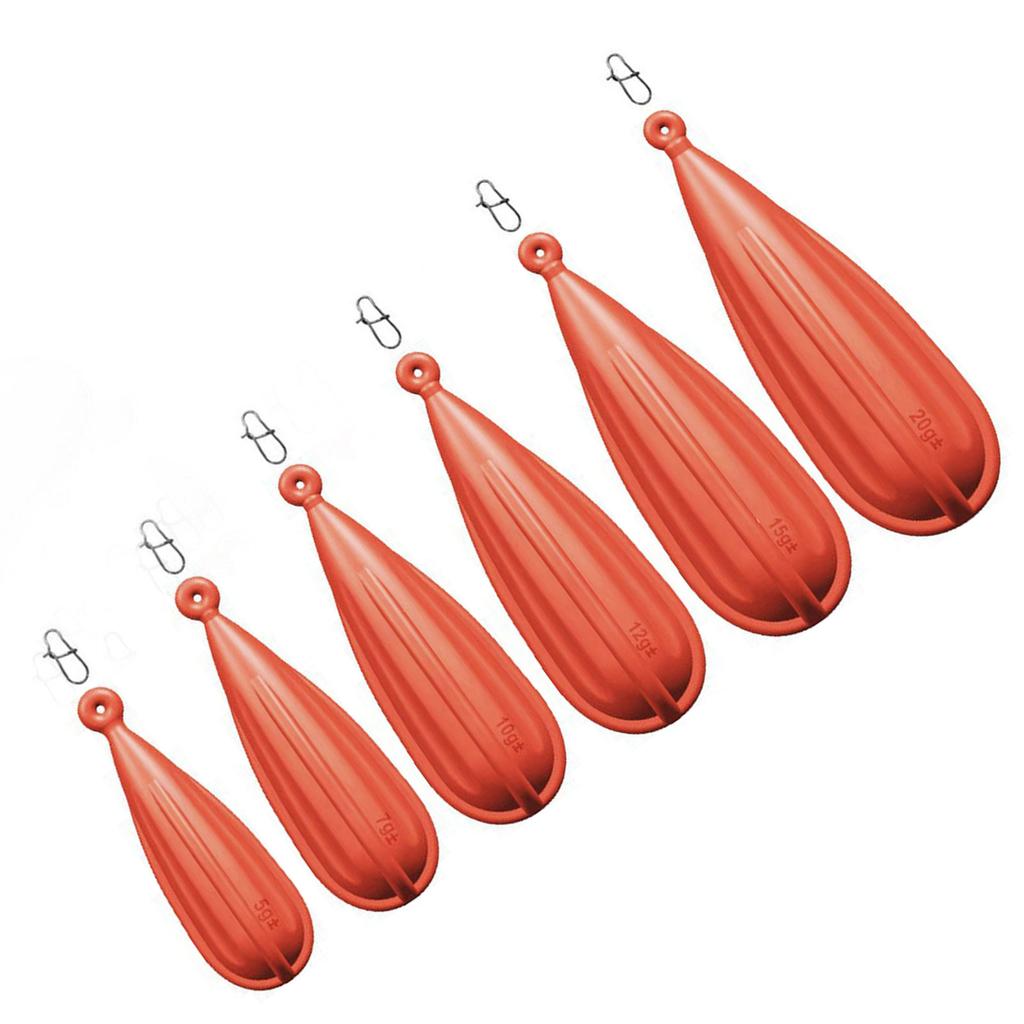 5/6 Pezzi Esca da Pesca Pratica in PVC Morbido, Esca da Casting, Pesi Diversi, Strumento da Casting per Bambini, Migliorare le Abilità di Lancio