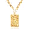 Guan Gong God of Wealth Male Tag Domineering Necklace Pendant Safe Cuban Chain Jewelry