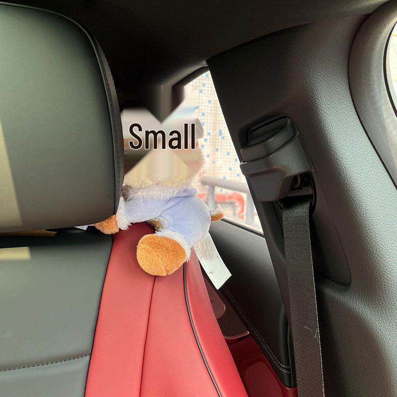 Charming Car Ornaments: Plush Passenger Seat Toys & Decorations for Women, Perfect for Tesla.