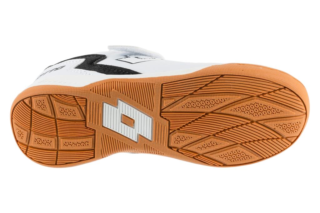 Lotto Dasher K, for Boy White Indoor Football Trainers