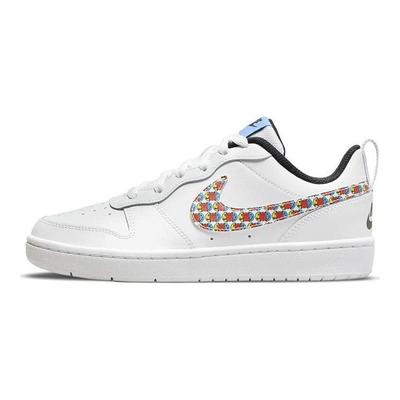 Court Borough Low 2 SE GS Happy Hoops Kids Sneakers White Multi-Color Black DM8096-100