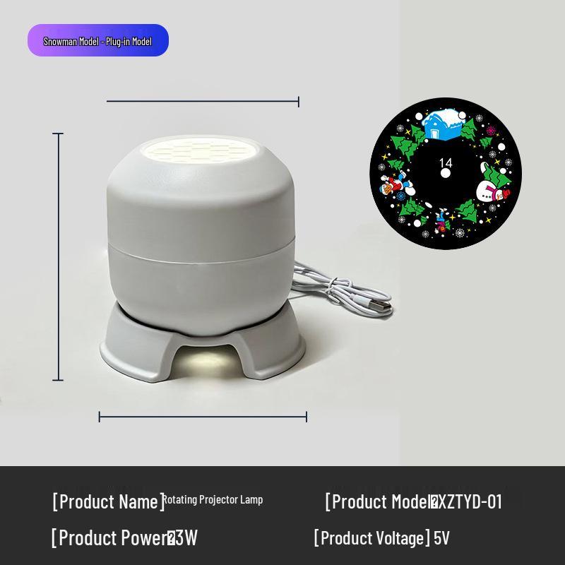 Popular LED Snowflake Projector Light - 16 Image Rotating Christmas & Halloween Laser Stage Projection