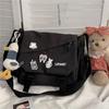 Bolsa Transversal Mochila Kawaii Grande Capacidade Mochila Estética Fofa Casual Viagem Mochilas Mochilas Diárias