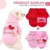 Autumn Winter Dog Clothes for Small Medium Dogs Girls,Fleece Lined Dog Hoodies Sweater Puppy Sweatshirt Chihuahua Yorkie Apparel