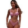 2026 Fashionable and Sexy Two-piece Split Bikini Swimsuit Women's Solid Color Light Swimsuit