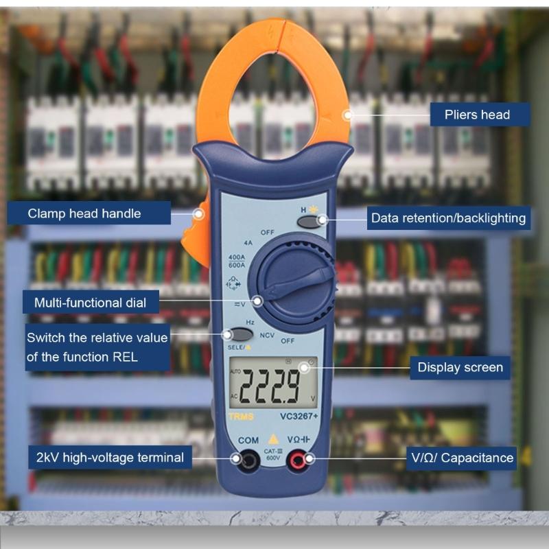 Professional Digital Clamp Multimeter Featuring Voltages Current Resistance Testing And Auto Ranges Function