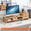 Double-Layer Desktop Monitor Riser & Keyboard Organizer