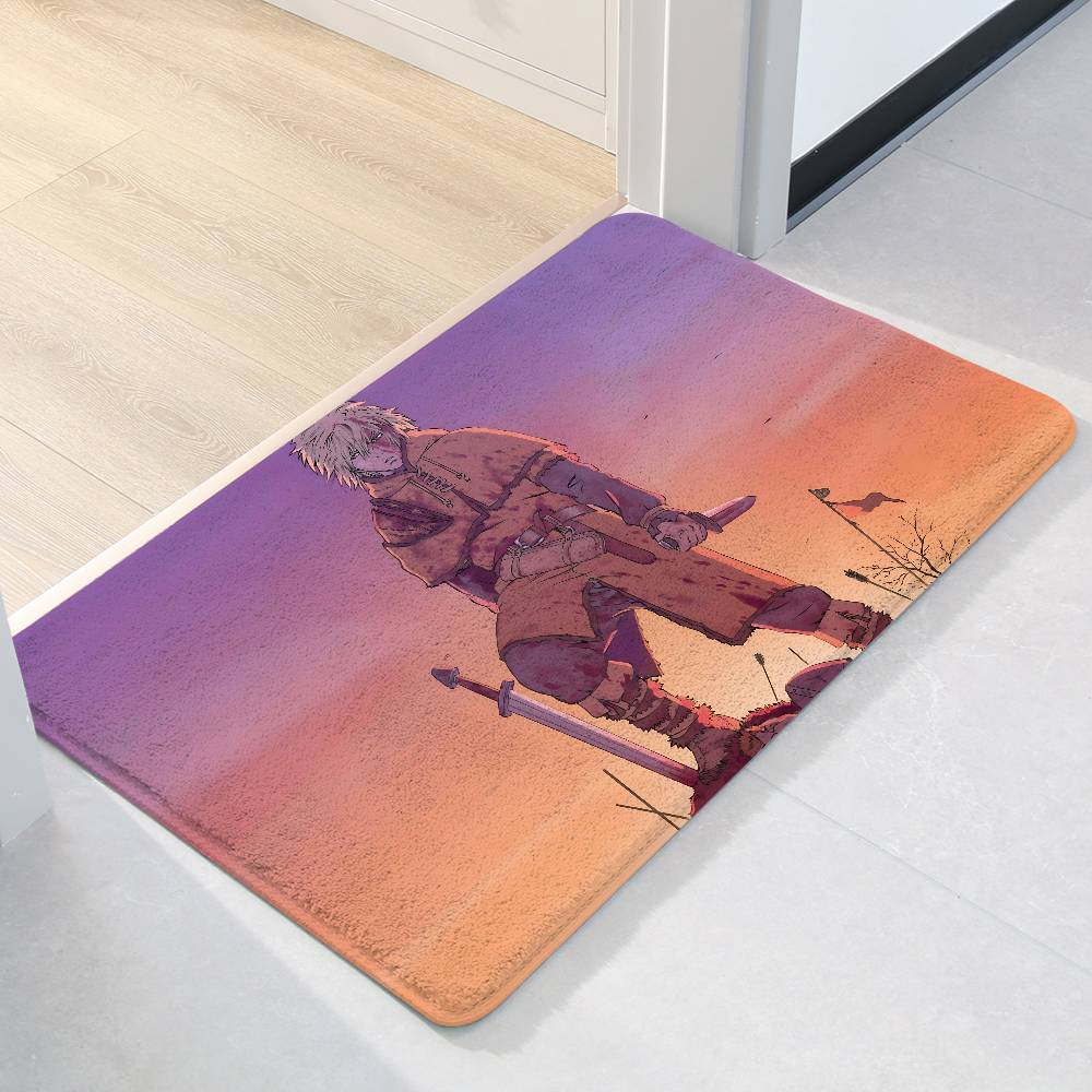 Aniem Vinland Saga Carpet Bathroom Anti-slip Mat Door Mat Home Decoration Mat Entrance Door Mat Scratch-resistant Door Mat