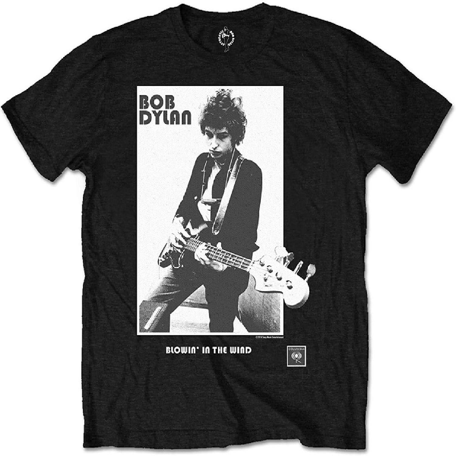 

Bob Dylan ChildrensKids Blowing In The Wind Cotton T-Shirt (3-4 Years) (Black) S