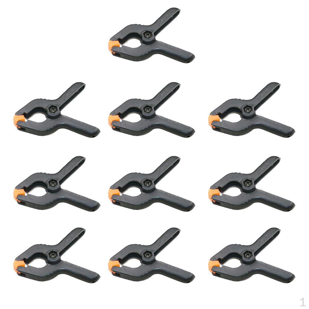 10 / 5 Heavy Duty Spring Clamps for Woodworking Photo Backdrop Clips Tarpaulin Clip Pilers, 2 Sizes