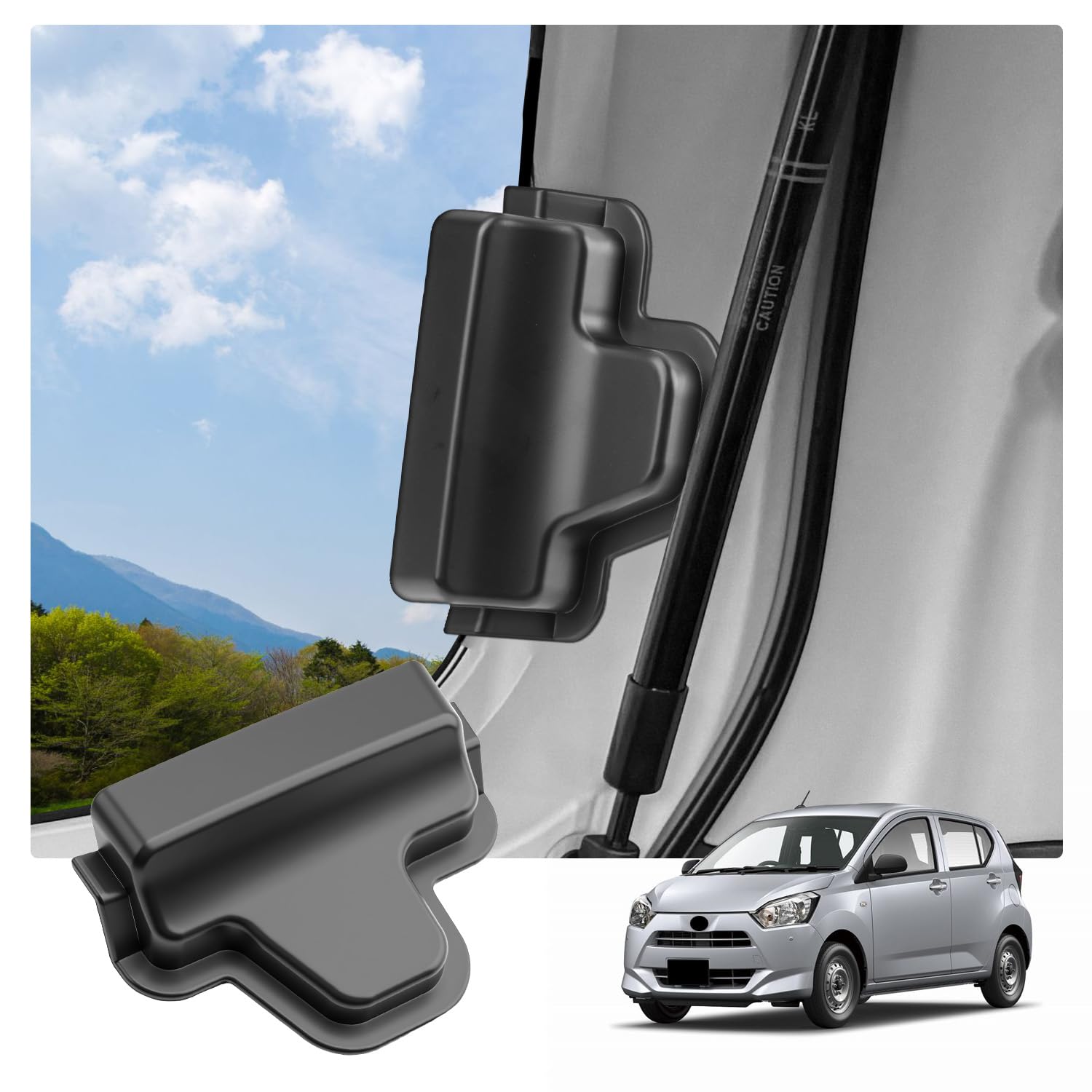 HUAHAO Rear Defogger Cover for Daihatsu Mira e:S LA350S LA360S - Cable Protection, Heated Wire Concealment, Rear Defroster Cover, Double-Sided Tape In