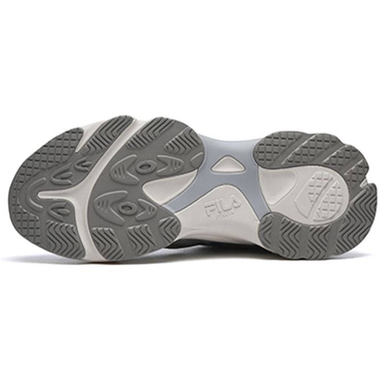 Fila Fabric Synthetic Leather Pigskin TPU Casual Low-Top Dad Shoes Men Sneaker Gray F12M216101FGD