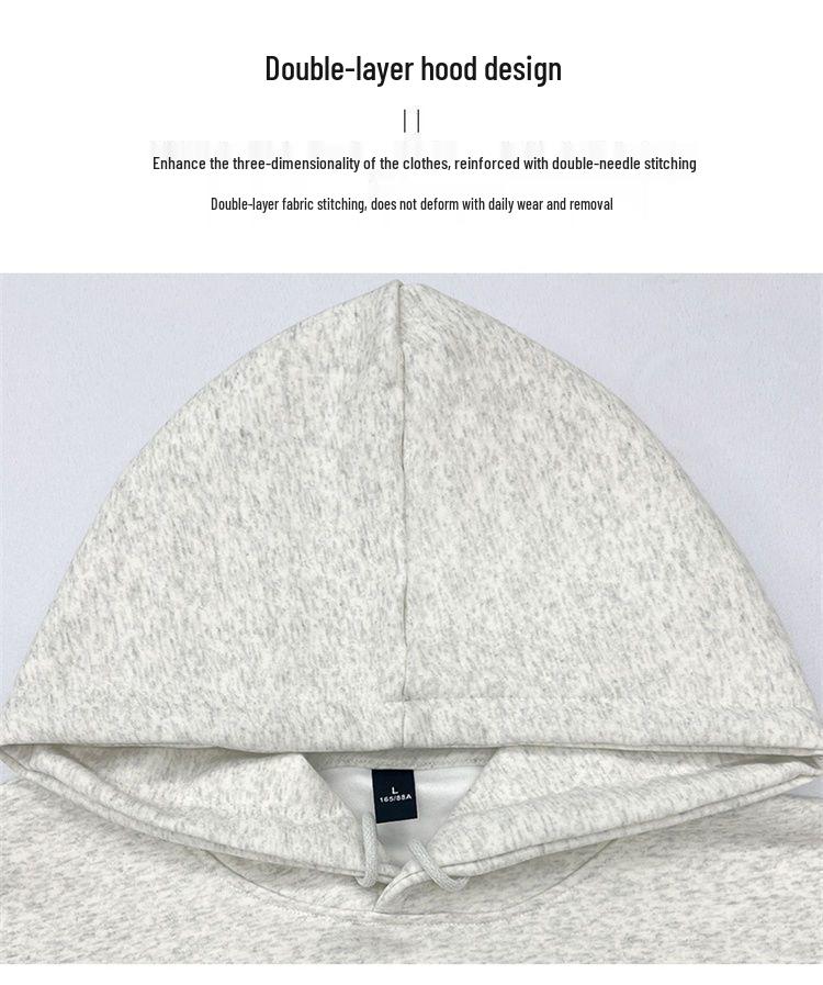 Unisex Hooded Embroidered Sweatshirt - Trendy Spring/Autumn Casual Outerwear