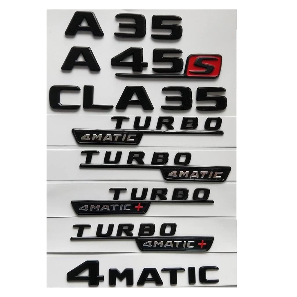 SBOJI Gloss Black Letter Trunk Badge Emblem Badge Fit For Mercedes Benz W177 A35