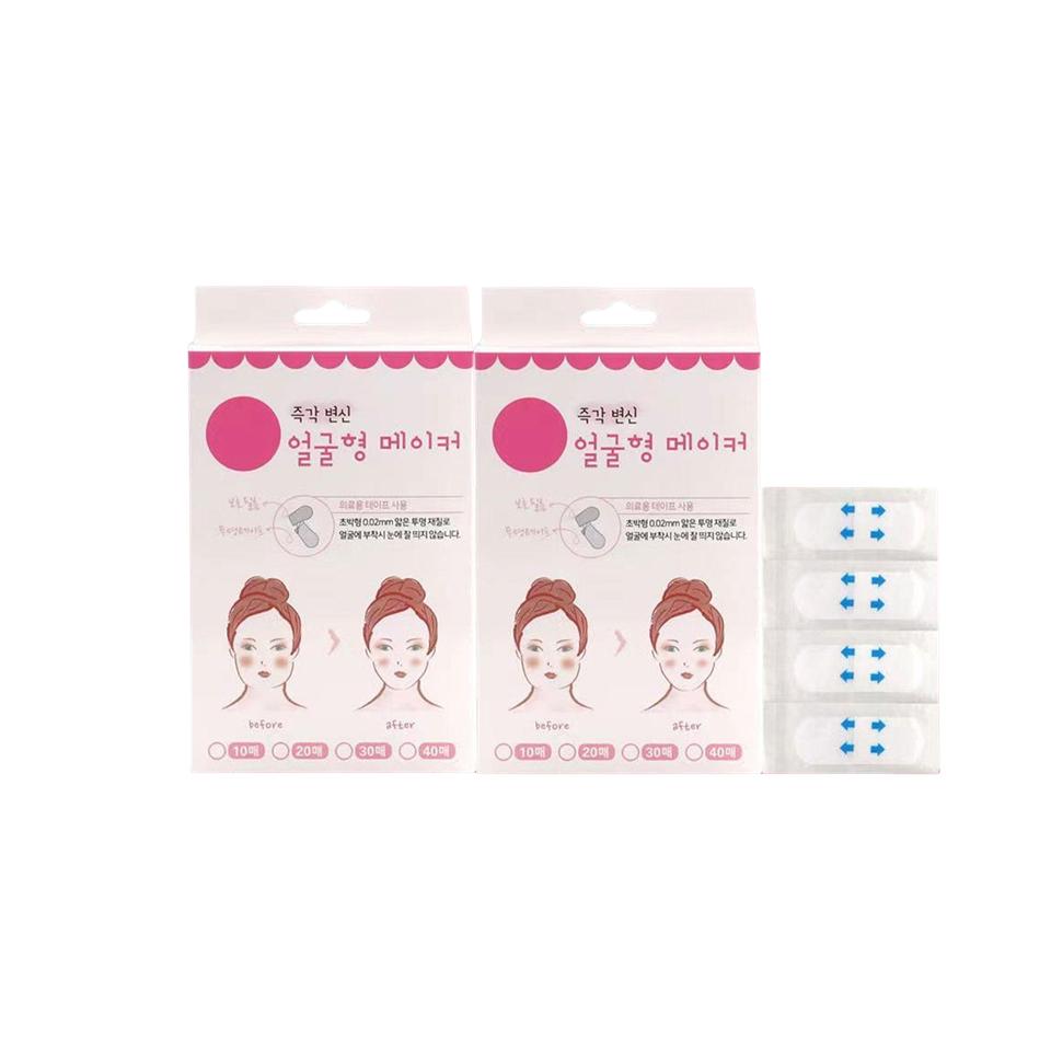 V Lift Face Sticker Invisible Makeup Adhesive Lift Face Tape Slim Patch Breathable Sticker Lifting Tighten Chin 40 Pcs
