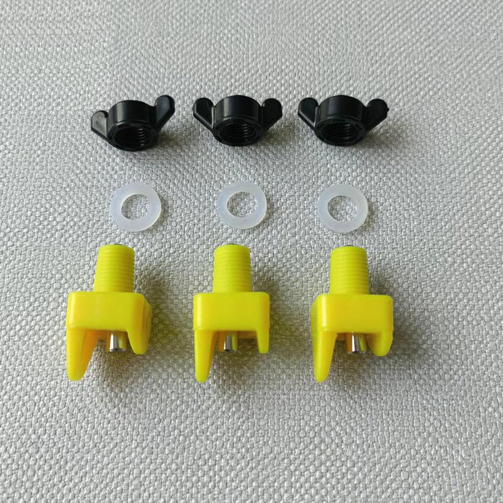 10 Horizontal Poultry Water Nipples Drinker Chicken Waterer Chicks Hen Quail