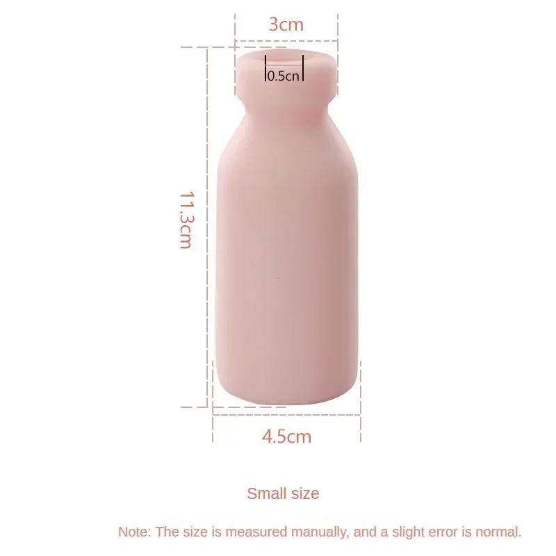 Silicone Masturbator Soft Emulational Vaginal Bulge Portable Manual Male Masturbation Cup Milk Bottle Shape Sex Toys for Man
