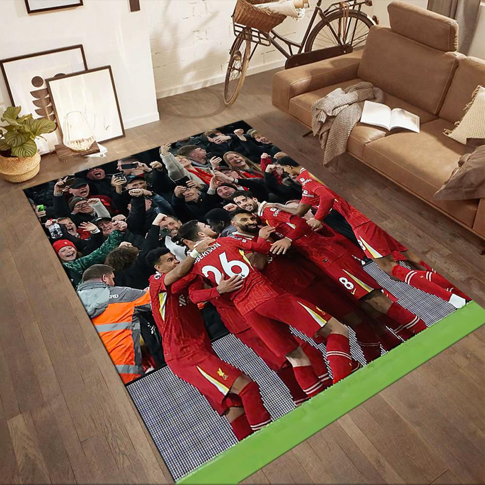Liverpool Football Club Teppich Geeignet für Dekoration Zimmer Küche Spielzimmer Wohnzimmer Rutschfester Teppich Büro Heimdekoration